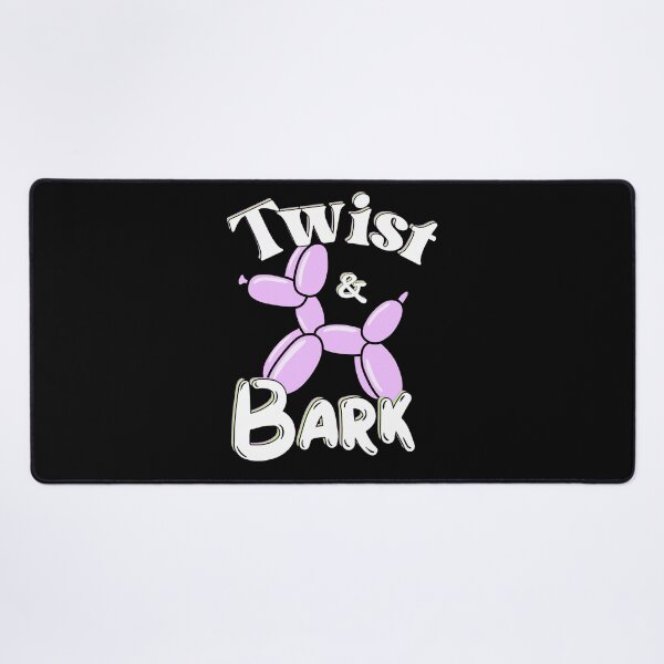 Item preview, Twist and Bark Retro Balloon Dog Neon Pop Art | White Text Edition designed and sold by SunandShade.