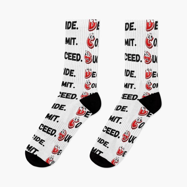 Item preview, Motivational Cartoon | Decided. Committed. Succeeded.  designed and sold by ImaginARTDesign.
