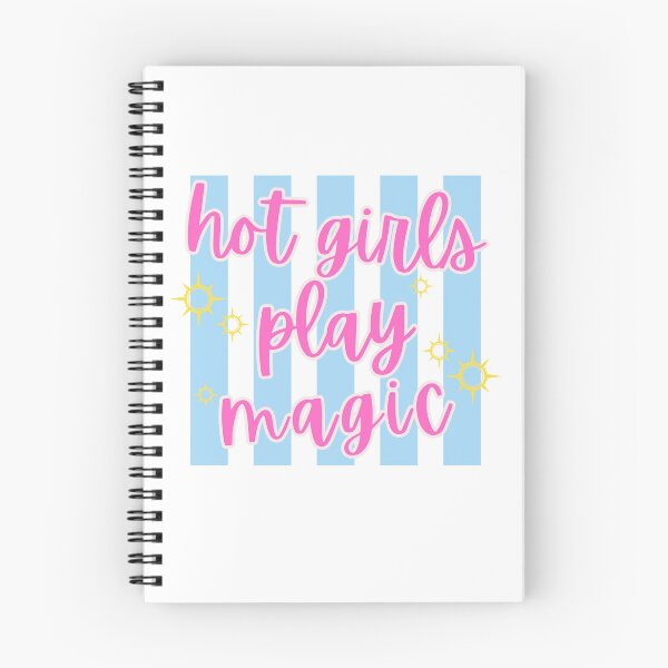 Item preview, Hot Girls Play Magic - Stripes designed and sold by BasketweaveStch.