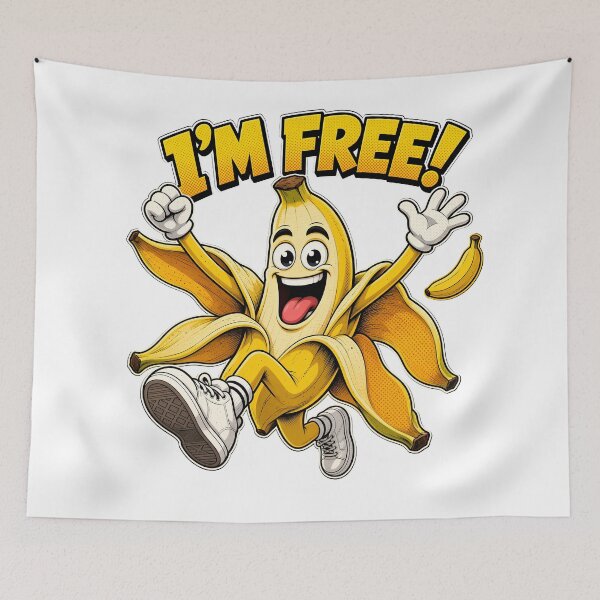 Artikelvorschau, Ich bin Free Banana Comic Cartoon Design entworfen und verkauft von TshirtsOnline-.