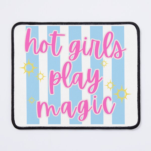 Item preview, Hot Girls Play Magic - Stripes designed and sold by BasketweaveStch.
