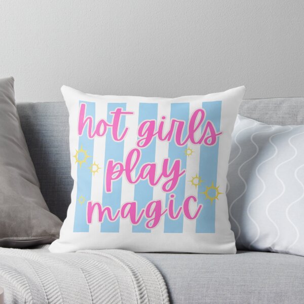 Item preview, Hot Girls Play Magic - Stripes designed and sold by BasketweaveStch.