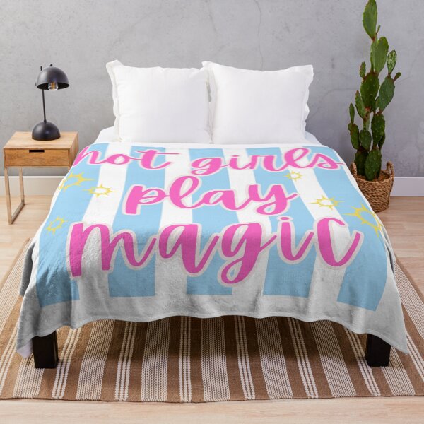 Item preview, Hot Girls Play Magic - Stripes designed and sold by BasketweaveStch.