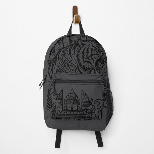 Item preview, Tora No Tamashii Tiger Balinese Temple Wave Art designed and sold by cannsuh.