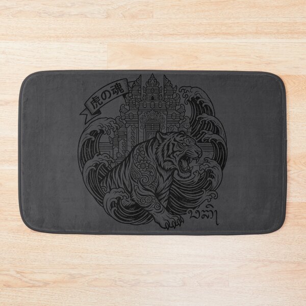 Item preview, Tora No Tamashii Tiger Balinese Temple Wave Art designed and sold by cannsuh.