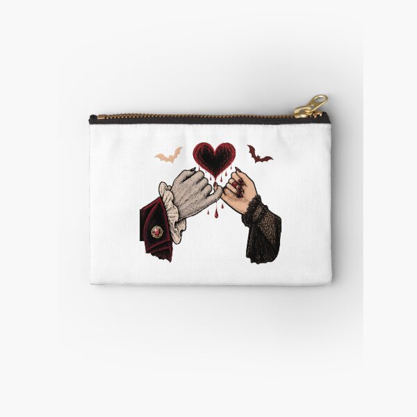 Item preview, Gothic Vampire Couple Pinky Promise Dripping Heart Halloween Design designed and sold by MAPDDesigns.