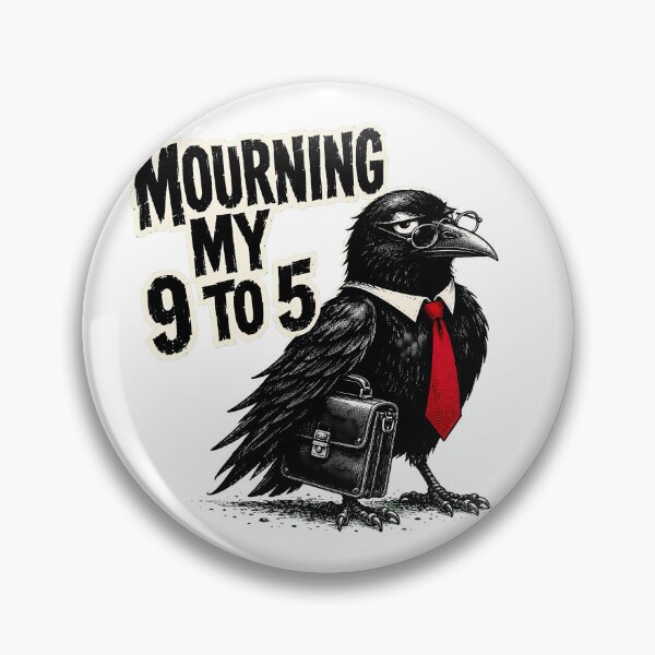 Item preview, Corporate Crow Burnout Mourning My 9 to 5 designed and sold by chattsuede.