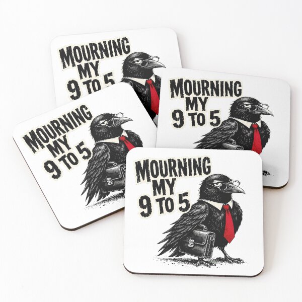 Item preview, Corporate Crow Burnout Mourning My 9 to 5 designed and sold by chattsuede.