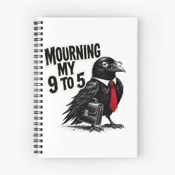 Item preview, Corporate Crow Burnout Mourning My 9 to 5 designed and sold by chattsuede.