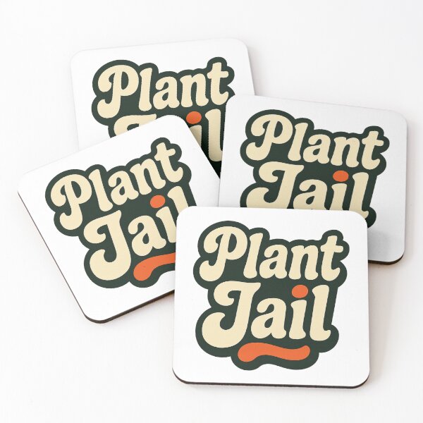 Item preview, Plant Jail Hand Stamped Nursery Typography designed and sold by Ainbowz-Artwork.