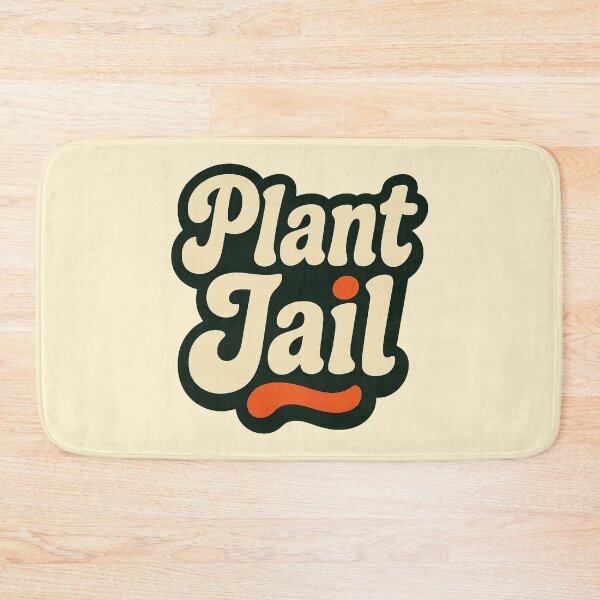 Item preview, Plant Jail Hand Stamped Nursery Typography designed and sold by Ainbowz-Artwork.