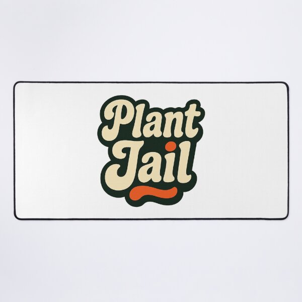 Item preview, Plant Jail Hand Stamped Nursery Typography designed and sold by Ainbowz-Artwork.