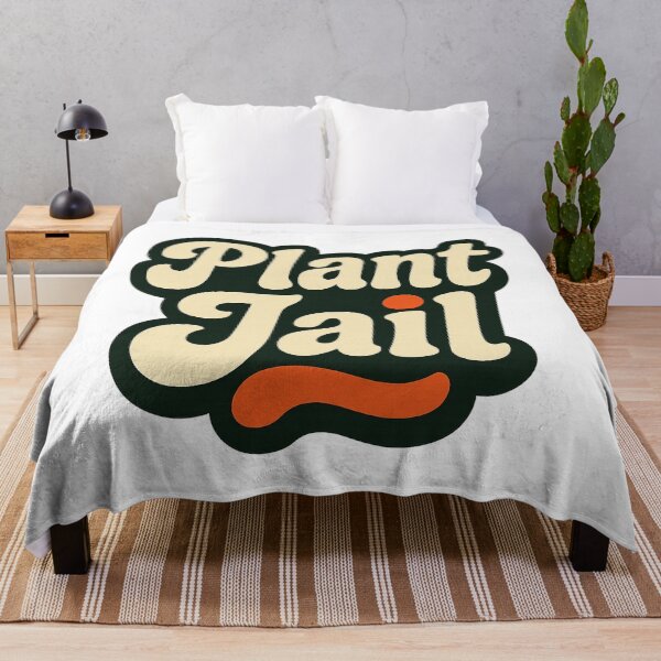 Item preview, Plant Jail Hand Stamped Nursery Typography designed and sold by Ainbowz-Artwork.