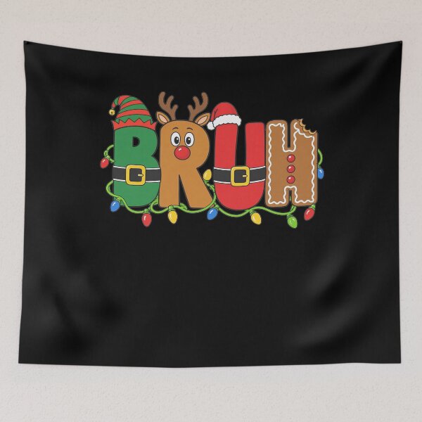 Item preview, Bruh Christmas Santa Squad Reindeer Elf Gingerbread Boys  designed and sold by clothesy7.