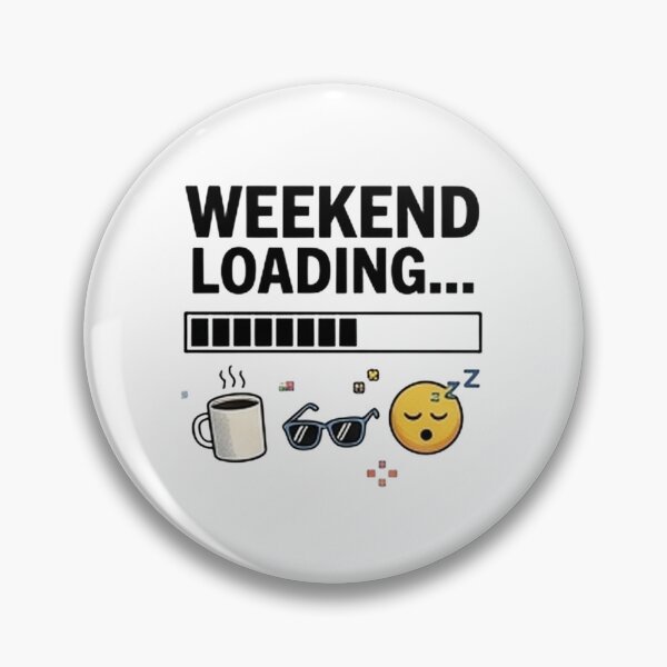 Item preview, Weekend Loading — Funny Y2K Retro Computer Design designed and sold by Tipsy24.
