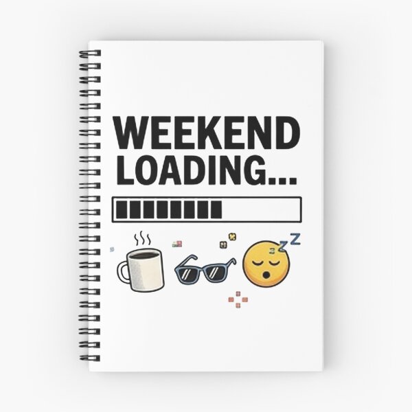 Item preview, Weekend Loading — Funny Y2K Retro Computer Design designed and sold by Tipsy24.