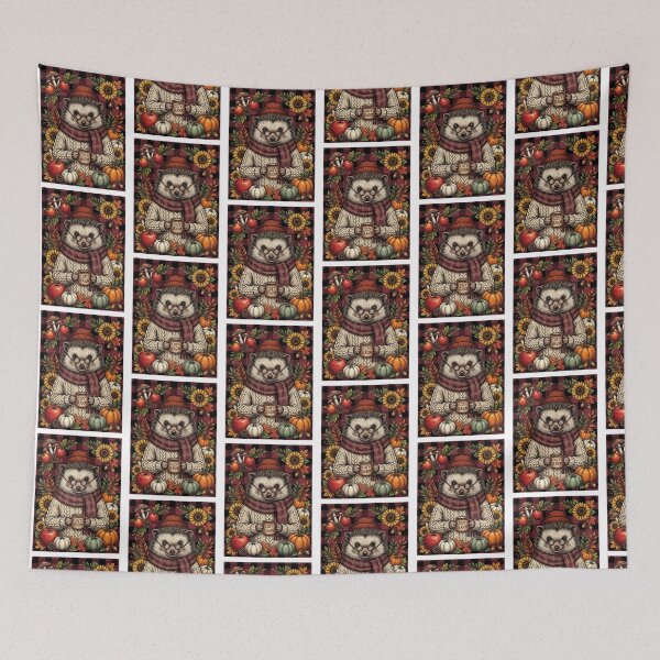 Item preview, Fall Hedgehog Cozy Season designed and sold by Roy & Tiffany.