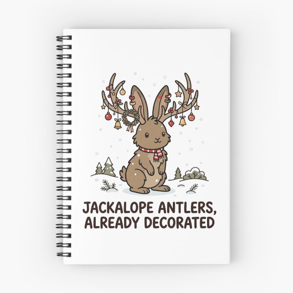 Item preview, Jackalope Antlers Already Decorated Funny Christmas Holiday Mythical Creature designed and sold by raedattia.