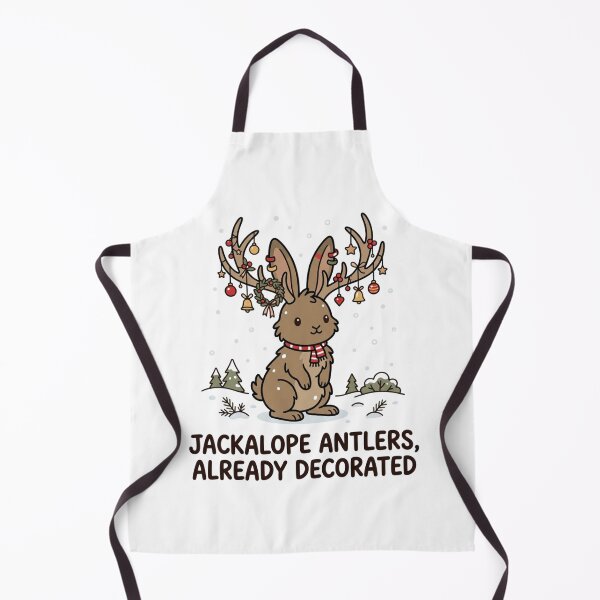 Item preview, Jackalope Antlers Already Decorated Funny Christmas Holiday Mythical Creature designed and sold by raedattia.