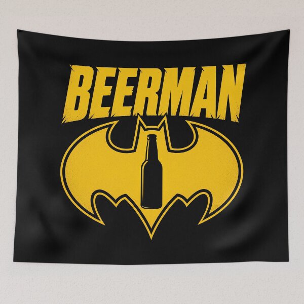 Item preview, Beerman Superhero Beer Parody Funny Graphic designed and sold by TshirtsOnline-.