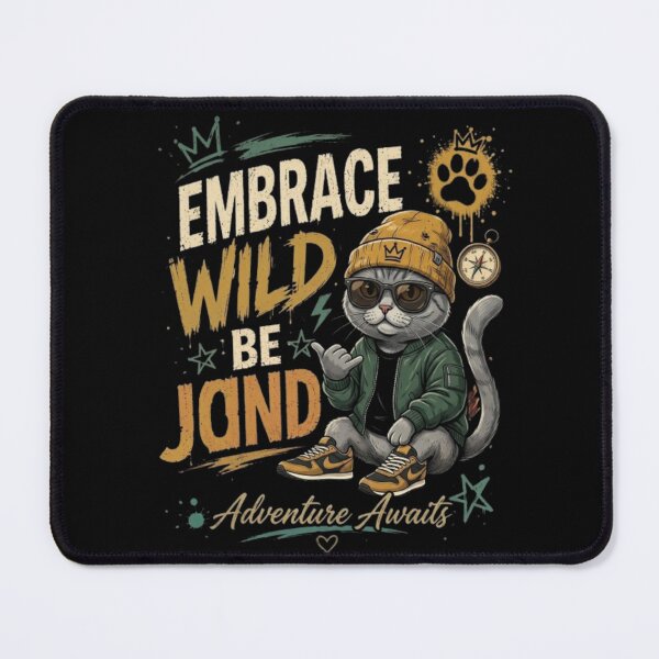 Item preview, Adventure Cat – Embrace the Wild Artwork designed and sold by Dogandesighn.