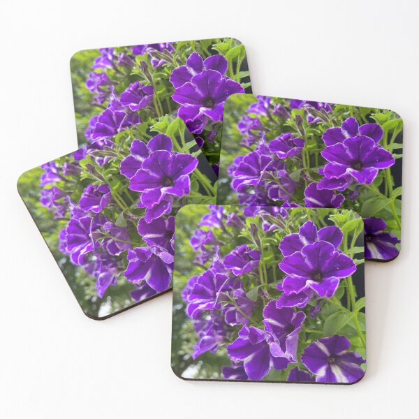 Item preview, Vibrant Purple Petunias Hanging Floral Garden designed and sold by BetweenForms.