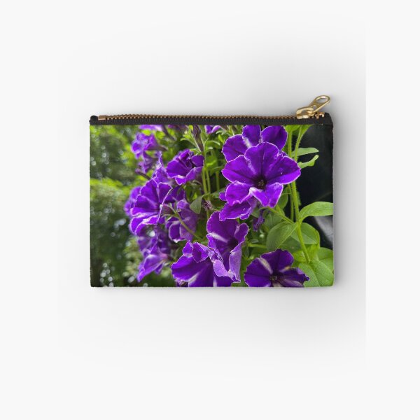Item preview, Vibrant Purple Petunias Hanging Floral Garden designed and sold by BetweenForms.