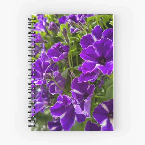 Item preview, Vibrant Purple Petunias Hanging Floral Garden designed and sold by BetweenForms.
