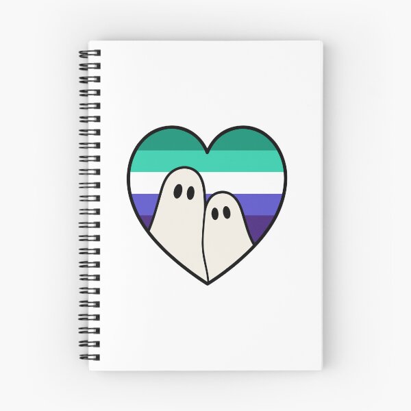 Item preview, Gay Men Ghost love – Halloween LGBTQ Pride Heart designed and sold by Cannaxes Studio.