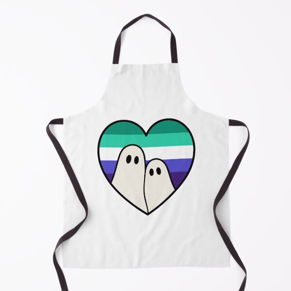 Item preview, Gay Men Ghost love – Halloween LGBTQ Pride Heart designed and sold by Cannaxes Studio.