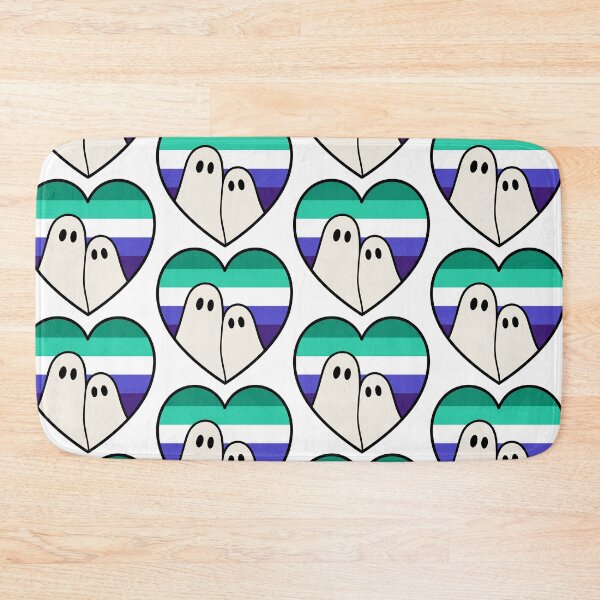 Item preview, Gay Men Ghost love – Halloween LGBTQ Pride Heart designed and sold by Cannaxes Studio.