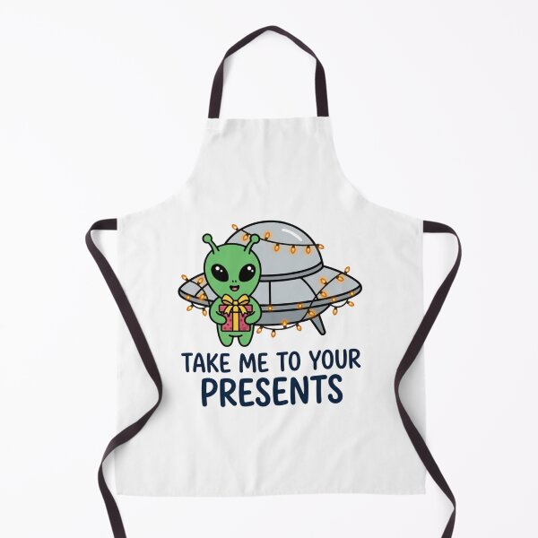 Item preview, Take Me To Your Presents Cute Alien Christmas UFO Holiday Pun Sci-Fi Humor designed and sold by raedattia.