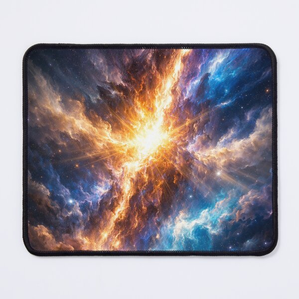 Item preview, Celestial Rift | Golden Cosmic Nebula Space Art designed and sold by OandSDesigns23.