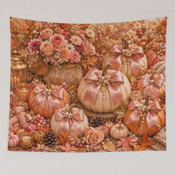 Aperçu de l'œuvre Cozy Autumn Pumpkin HarvestCozy Autumn Pumpkin Harvest créée et vendue par Gold&pixels.