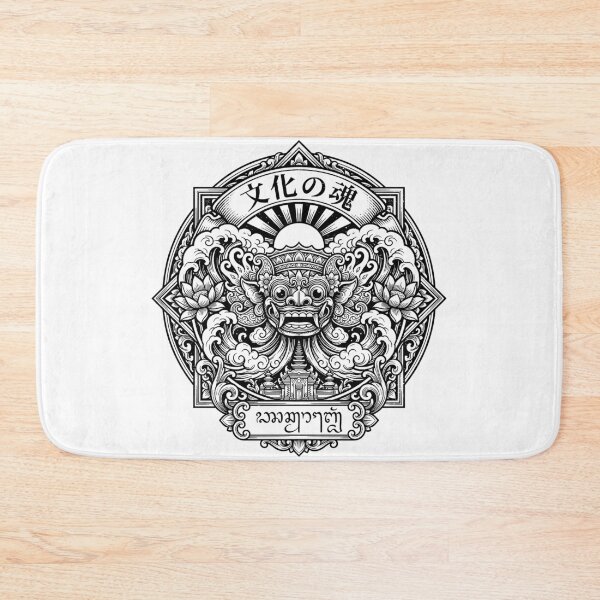 Item preview, Bunka No Tamashii Balinese Deity Mask Emblem Art designed and sold by cannsuh.