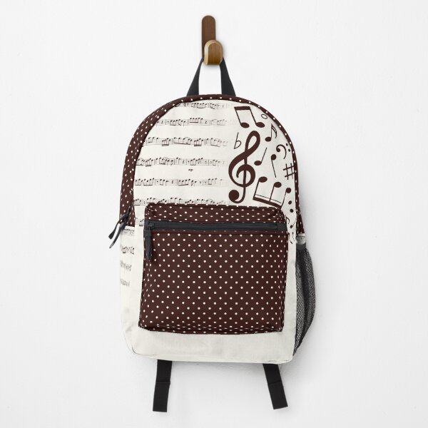 Item preview, Polka dots - music backpack brown designed and sold by LuanaMuller.