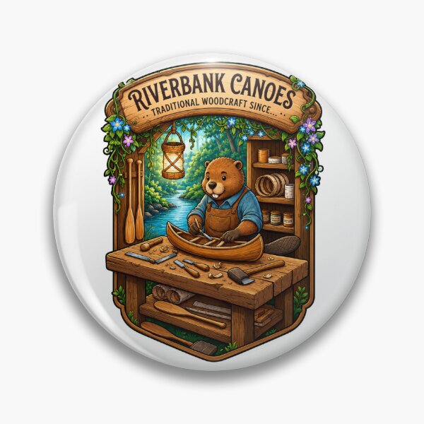 Item preview, Riverbank Canoes | Traditional Beaver Woodcraft | Handcrafted Canoe Workshop designed and sold by MrDev.