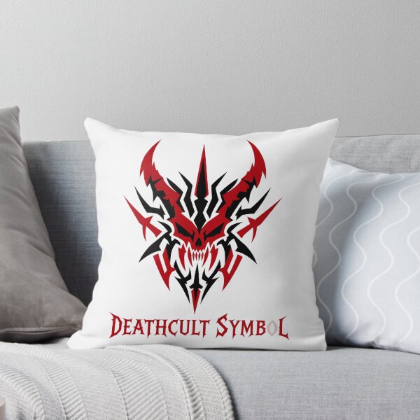 Item preview, Deathcult Symbol Red Demonic Skull Occult Heavy Metal Art designed and sold by Countryfied.