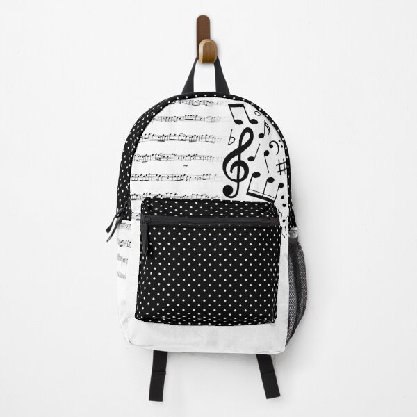 Item preview, Polka dot - Music backpack black designed and sold by LuanaMuller.