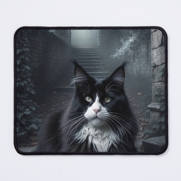 Item preview, Baroque Maine Coon cat on book designed and sold by Mystic-Art-2.