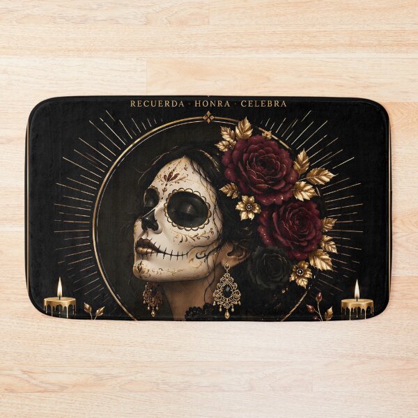 Item preview, Elegant Mexican Day of the Dead Poster designed and sold by DoveArtDesigns.