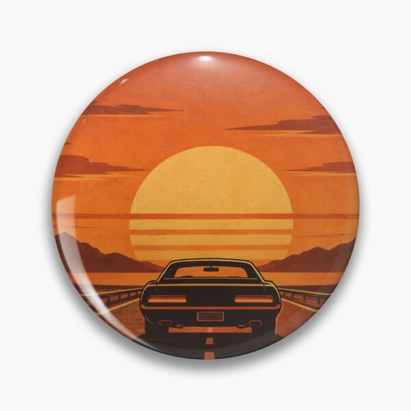 Item preview, Retro Synthwave Muscle Car Sunset Drive designed and sold by Haque Designs.