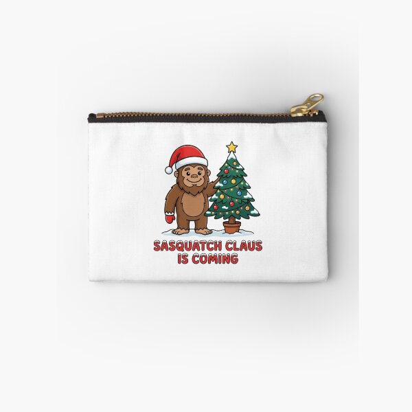 Item preview, Sasquatch Claus Is Coming Cute Bigfoot Christmas Tree Holiday Cryptid Humor designed and sold by raedattia.