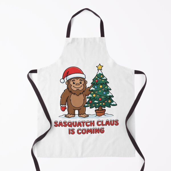 Item preview, Sasquatch Claus Is Coming Cute Bigfoot Christmas Tree Holiday Cryptid Humor designed and sold by raedattia.
