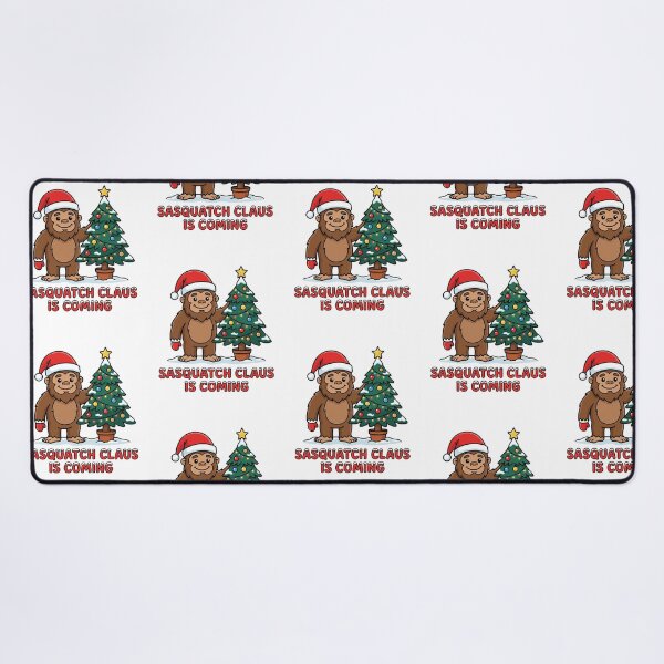 Item preview, Sasquatch Claus Is Coming Cute Bigfoot Christmas Tree Holiday Cryptid Humor designed and sold by raedattia.