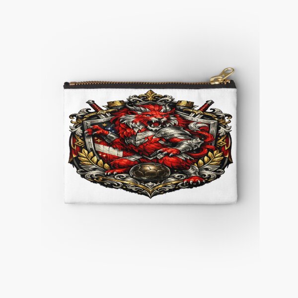 Item preview, Crimson Lion Football Guardian – Medieval Fantasy Emblem designed and sold by TroviTutto.