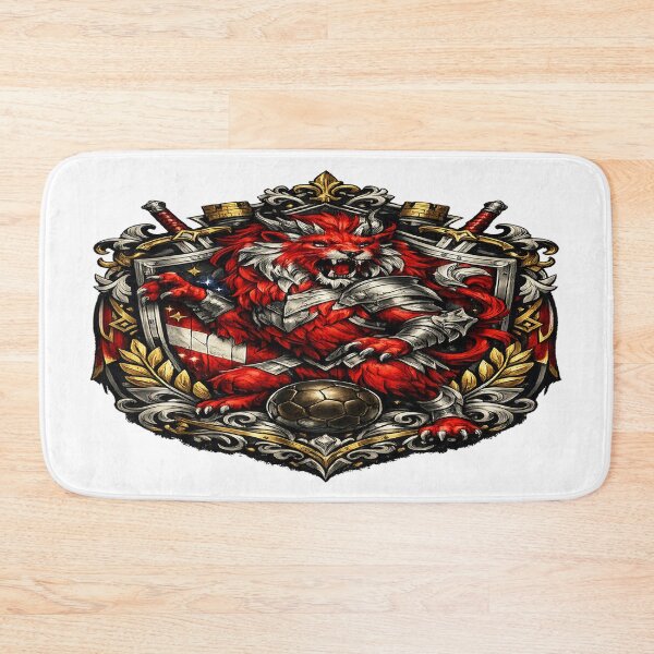 Item preview, Crimson Lion Football Guardian – Medieval Fantasy Emblem designed and sold by TroviTutto.