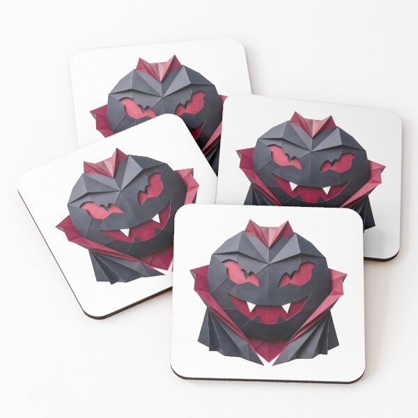Item preview, Gothic Origami Dracula – Geometric Vampire Portrait designed and sold by Marcu Ioachim.