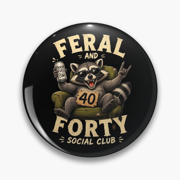 Item preview, Feral and Forty Social Club  designed and sold by TheEndDesign.