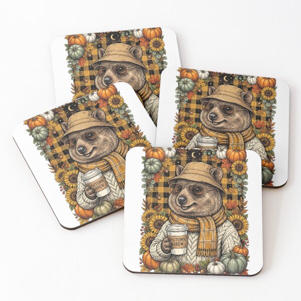 Item preview, Fall Quokka Autumn Brew designed and sold by Roy & Tiffany.